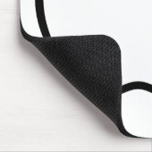 白黒のリンゴ。 マウスパッド (コーナー)