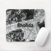 白黒のリーフのスケッチ マウスパッド (マウス)