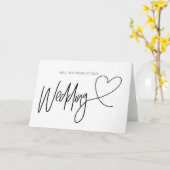 白黒のリー結婚ダーカードハート カード (黄色い花)