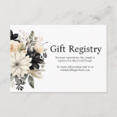 白黒のレジス結婚トリエンクロージャカード エンクロージャーカード (正面)