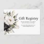 白黒のレジス結婚トリエンクロージャカード エンクロージャーカード (正面)