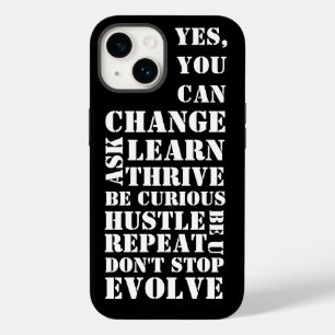 白黒のレトロスクリプト感動的 Case-Mate iPhone 14ケース