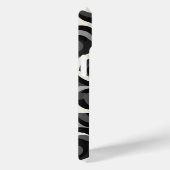 白黒のレトロ抽象パターン Case-Mate iPhoneケース (裏面 / 右)