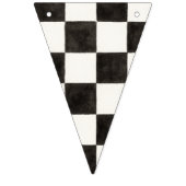 白黒のレーシングフラ市松模様にグ バンティングフラッグ (第2の旗)