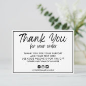 白黒のロゴカスタムメディア挿入 (スタンド正面)