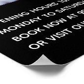 白黒のロゴフォトへようこそQRコード ポスター (角)