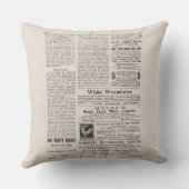 白黒のロスターコットン装飾用クッション クッション (裏面)