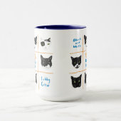 白黒のロビー·クルー·マグ マグカップ (中央)