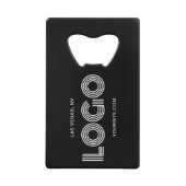 白黒のロモダンゴ クレジットカード栓抜き (正面)