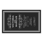 白黒のワイン結婚ボトルモノグラムのお願い