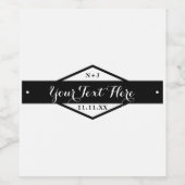 白黒のワモダンイ素朴ン結婚ラベル ワインラベル (シングルラベル)