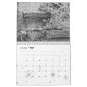 白黒のワルシャワ カレンダー (1月 2027)