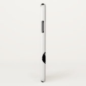 白黒のヴィンテージいかりと名前航海の Case-Mate iPhoneケース (裏面/右)