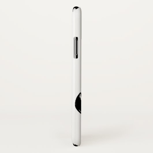 白黒のヴィンテージいかりと名前航海の Case-Mate iPhoneケース (裏面/右)