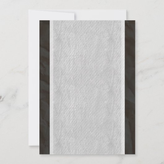 白黒のヴィンテージの弓リネンブライダルシャワーの招待 招待状 (裏面)