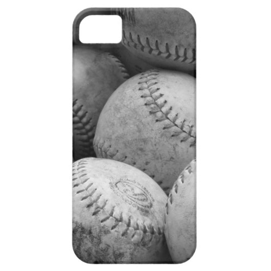 白黒のヴィンテージの野球 Case-Mate iPhoneケース (裏面)