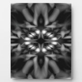 白黒の万華鏡のように千変万化するパターンパターン フォトプラーク (正面)