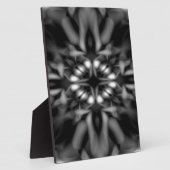 白黒の万華鏡のように千変万化するパターンパターン フォトプラーク (側面)