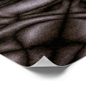 白黒の万華鏡のように千変万化するパターンパターン ポスター (角)