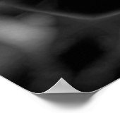 白黒の万華鏡のように千変万化するパターンパターン ポスター (角)