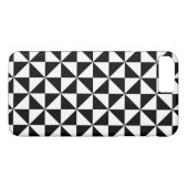 白黒の三角形のパターン Case-Mate iPhoneケース (裏面(横))