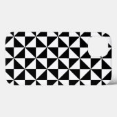 白黒の三角形のパターン Case-Mate iPhoneケース (裏面 (横))