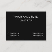 白黒の三角形の三角形パターストライプン 名刺 (裏面)