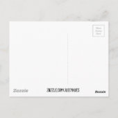 白黒の三角形の幾何形状パターン ポストカード (裏面)