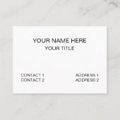 白黒の三角形シェブロンストライプ 名刺 (裏面)