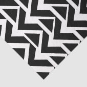白黒の三角形シェブロンストライプ 薄葉紙 (詳細)