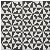 白黒の三角形パターン ファブリック (見本)