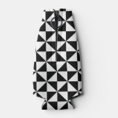 白黒の三角形パターン ボトルクーラー (裏面)
