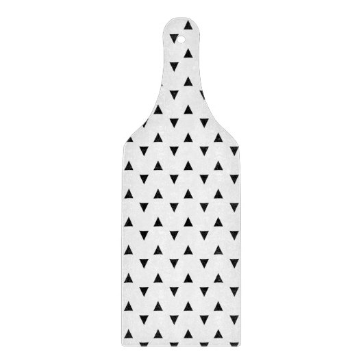 白黒の三角形 カッティングボード (正面)
