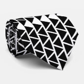 白黒の三角形 ネクタイ (ロール)