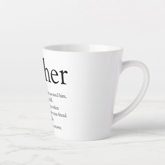 白黒の世界の兄弟の定最高の義 カフェラテマグ (右)