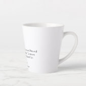 白黒の世界の永遠最高のの妻の定義 カフェラテマグ (右)