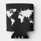 白黒の世界地図 缶クーラー (裏面)