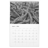 白黒の世界 カレンダー (3月 2026)