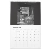 白黒の世界 カレンダー (2月 2026)