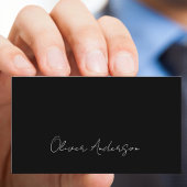 白黒の両面ロゴ 名刺