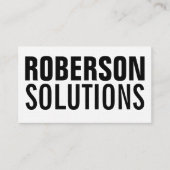 白黒の両面 名刺 (正面)