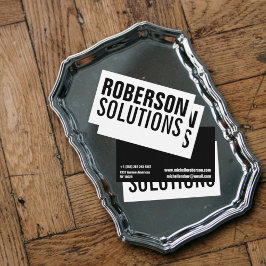 白黒の両面 名刺