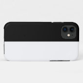 白黒の中央 Case-Mate iPhoneケース (裏面(横))