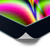 白黒の中心とビーミングカラーのパルシングIII ポスター (角)