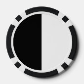 白黒の中間半身 ポーカーチップ (裏面)