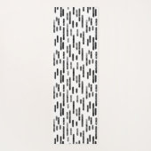 白黒の丸い線のパターン ヨガマット (裏面)