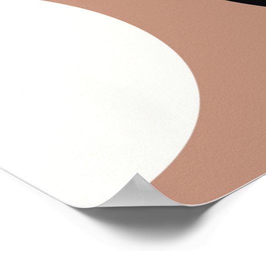 白黒の丸のシームレスなパターン ポスター (角)