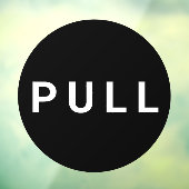 白黒の丸型引き出しドアビジネス ウィンドウサイン (シート3)