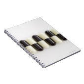 白黒の丸薬の列 ノートブック (右側)