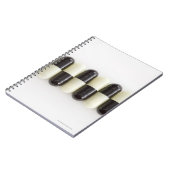 白黒の丸薬の列 ノートブック (左側)